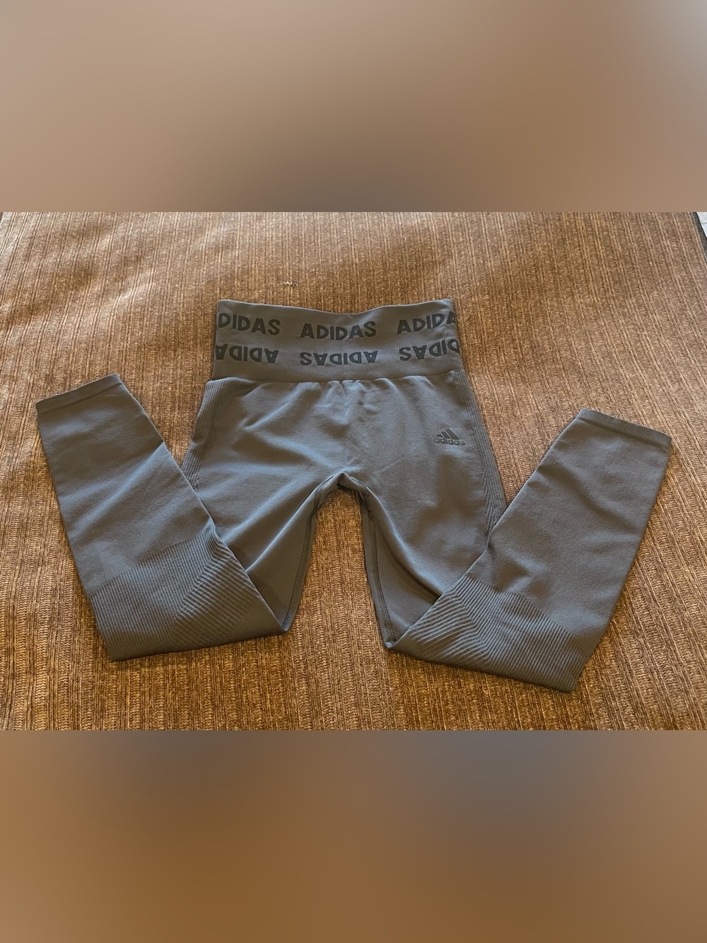 adidas Kids Charcoal Seamless Performance Leggings